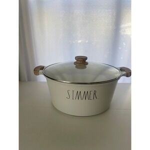 Rae Dunn Simmer 10 Quart Casserole with Lid Stock Farmhouse Soup Pot